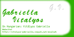 gabriella vitalyos business card